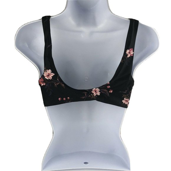 Women Large MINKPINK Jasmine Tie Front Floral Bikini Top - Picture 3 of 10